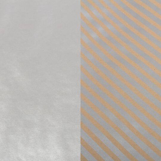 JAM Paper Stripes & Solids Combo Gift Wrap Set